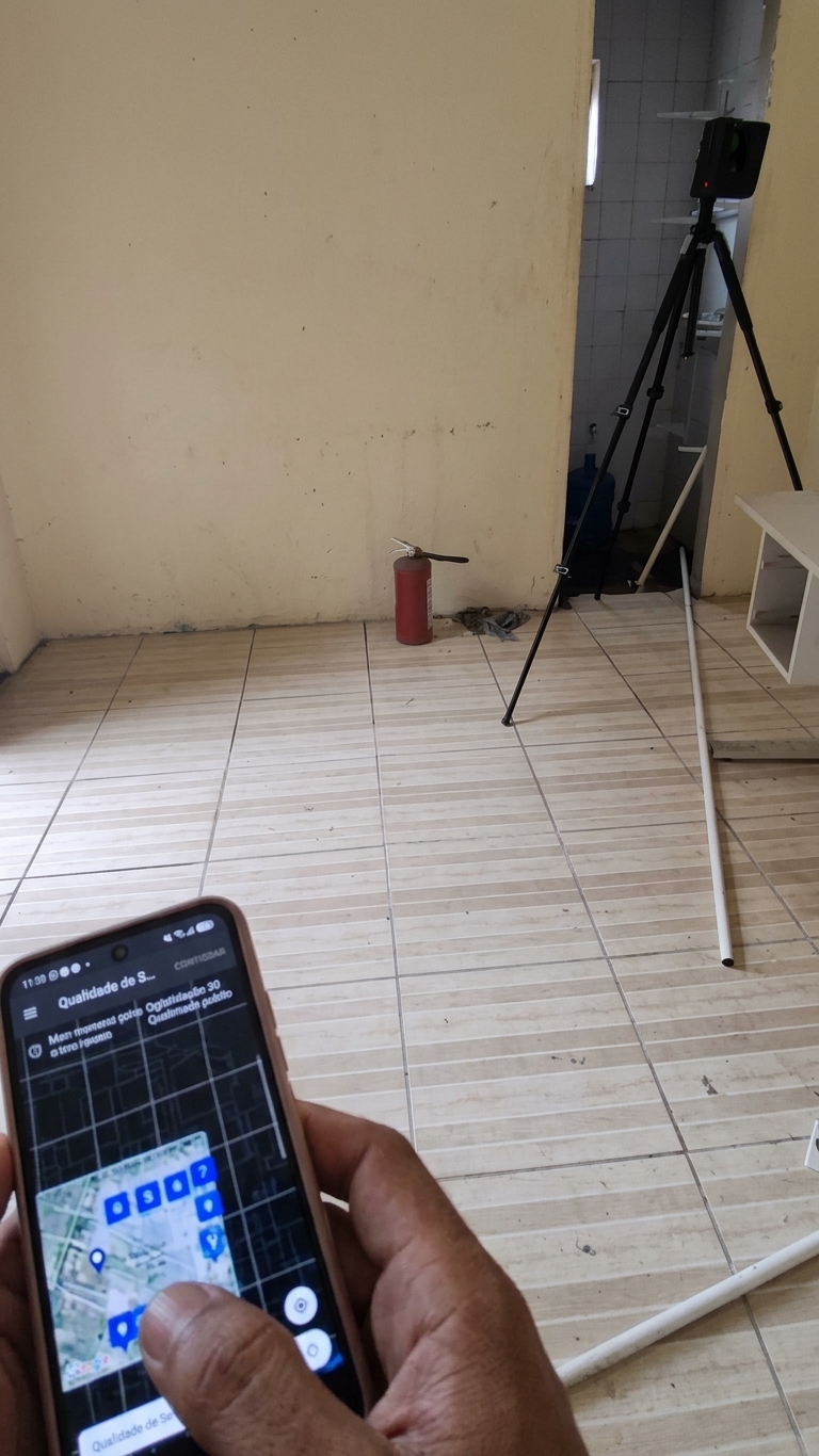 Levantamento cadastral drone scanner 3d sao paulo foto 2 Escaneamento interno com a tecnologia de escaneamento a laser matterport, integrando os dados ao aplicativo em tempo real.